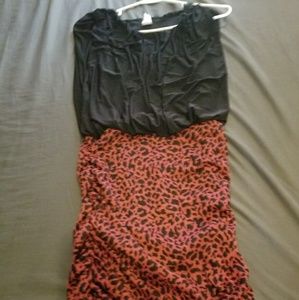 cute little mini dress red Nd black